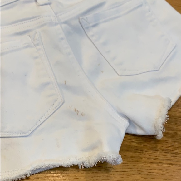 Pinc Girls White Cut off Jean Shorts size 12/14 - Picture 5 of 7